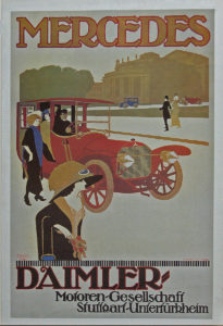 Historische Daimler-Reklame